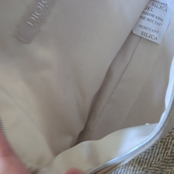 DIOR Linen Cosmetic Bag, NWOT - Picture 3 of 5
